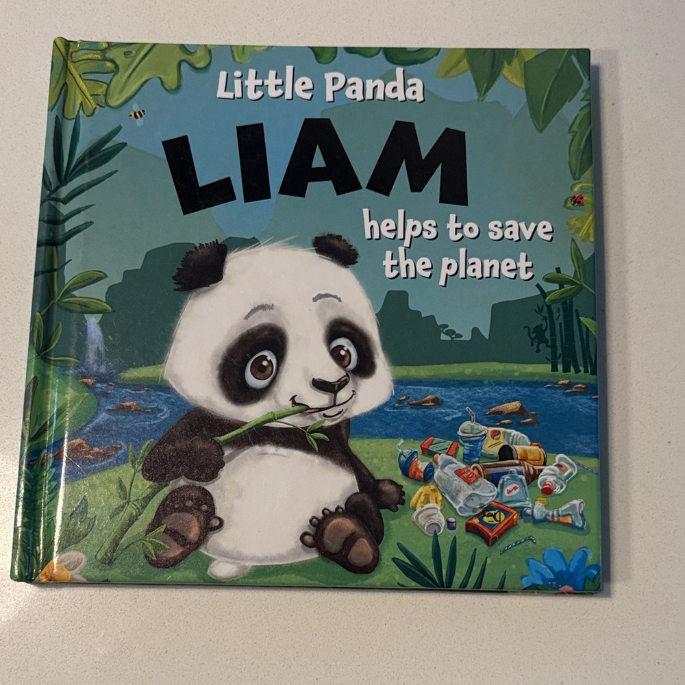 ✨3/$12✨ LIAM Little Panda Helps to Save the Planet Children's Book Hardcover